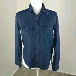 Ali & Kris Blue Button Down Shirt Size M
